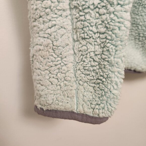 Columbia Jacket Womens Fast Beauty Plush Super Soft Zip Small Mint Green & Gray - Picture 9 of 13